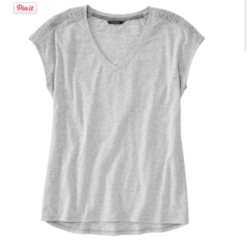 L.L. Bean Women's Beyond Soft V-Neck Tee, Short Sleeve